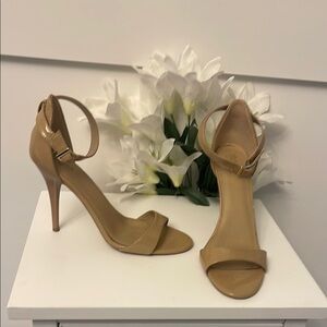 Elegant Tan High Heel Sandals